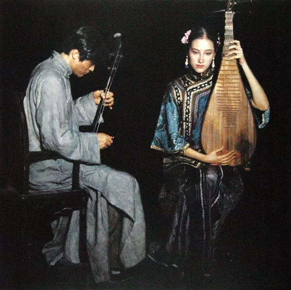 陈逸飞 恋歌（1995）