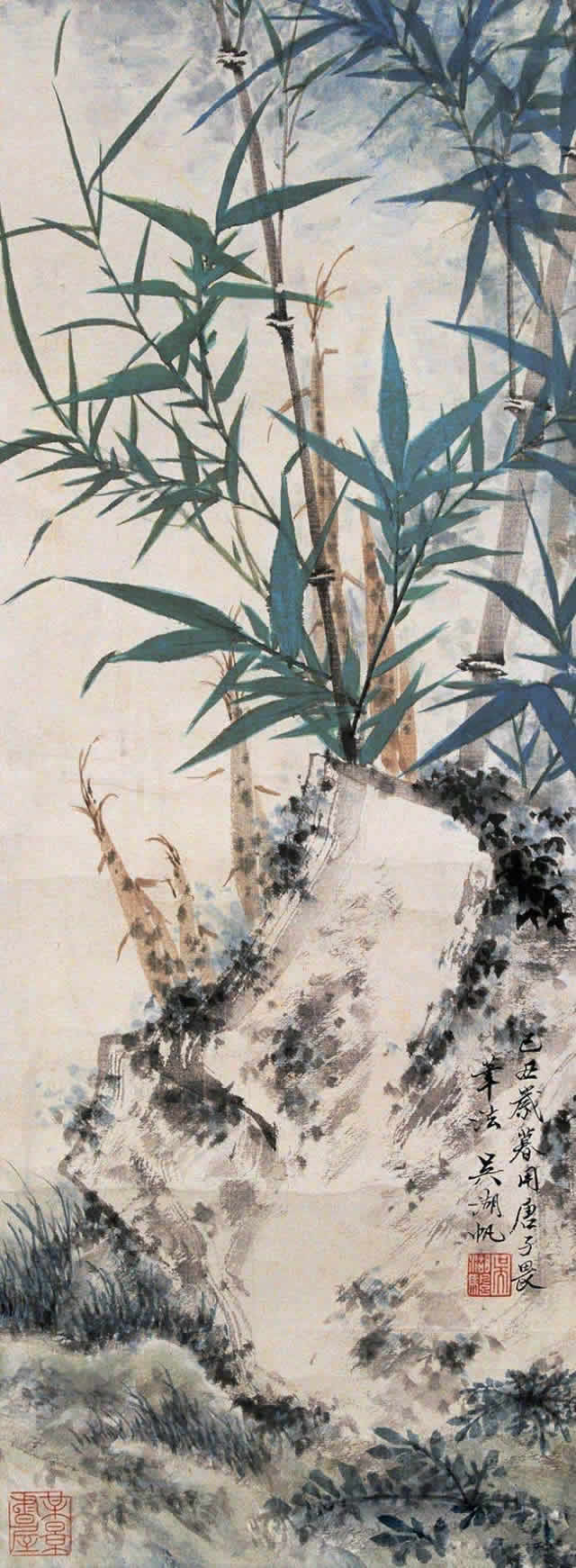 吴湖帆画竹