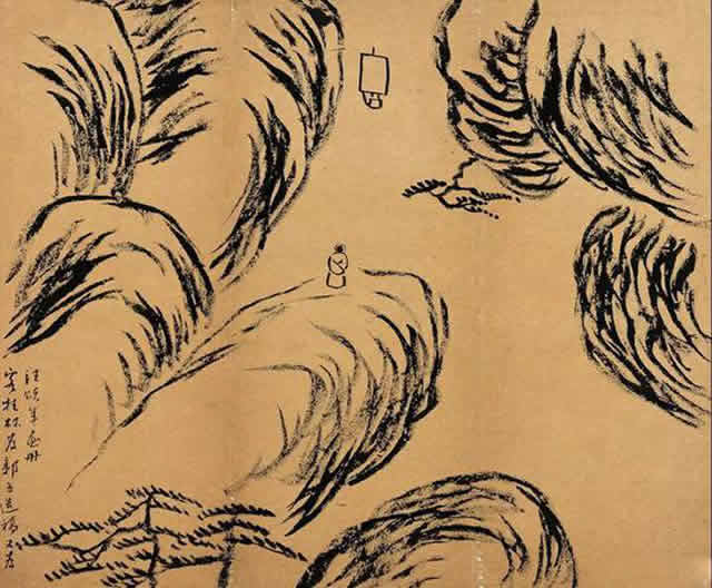 齐白石 客桂林造稿 纸本墨笔 33.5cm×40.5cm 1905年 北京画院藏