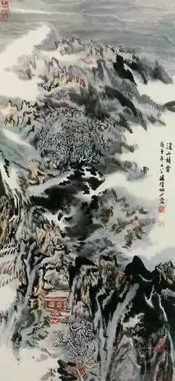 陆俨少《深山积雪图》