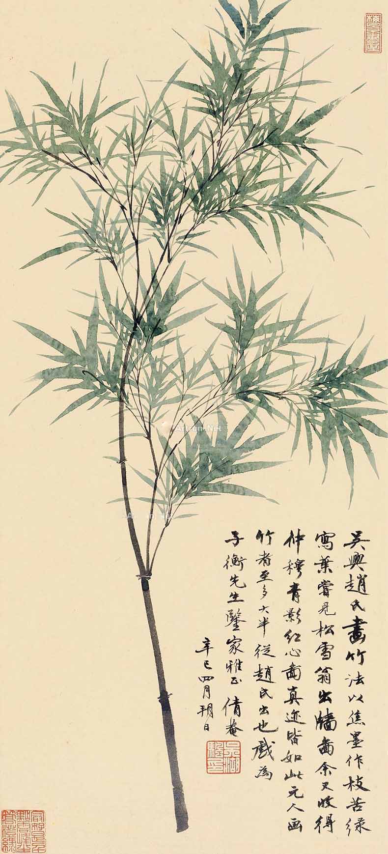 吴湖帆近世画竹第一人