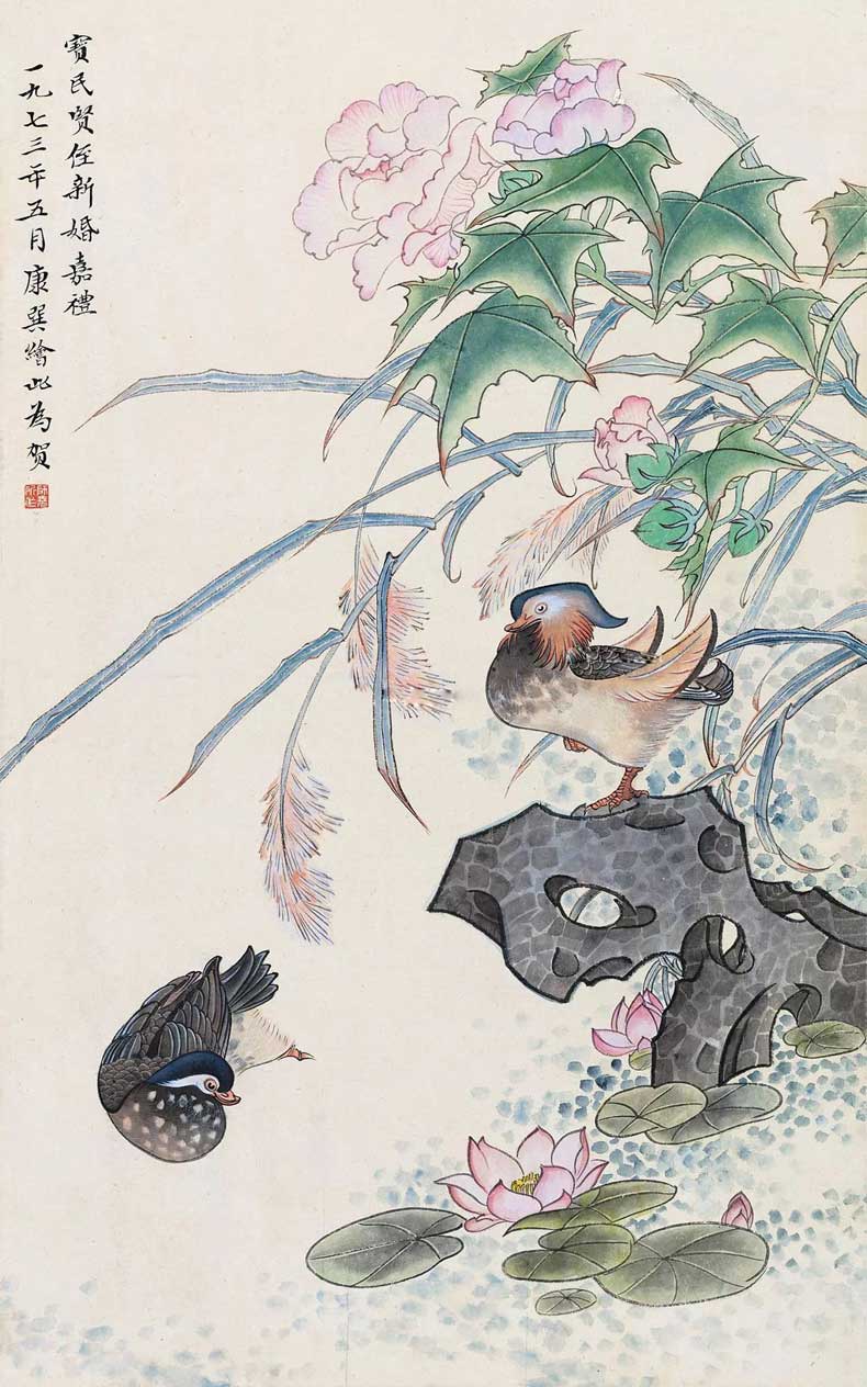 康师尧花鸟画作品