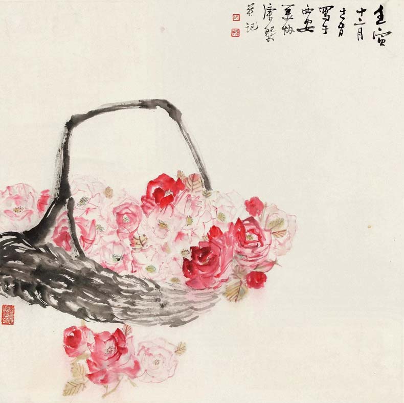 康师尧花鸟画作品