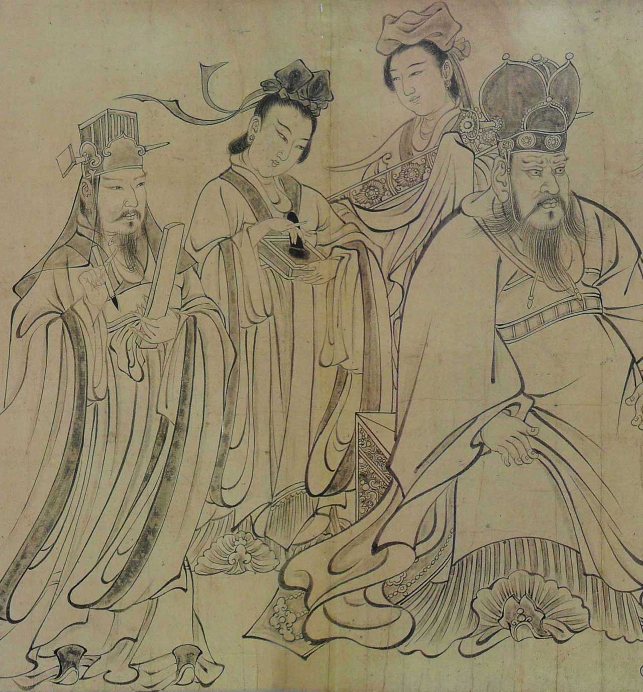 油画《剃发令》_插画师王永-站酷ZCOOL