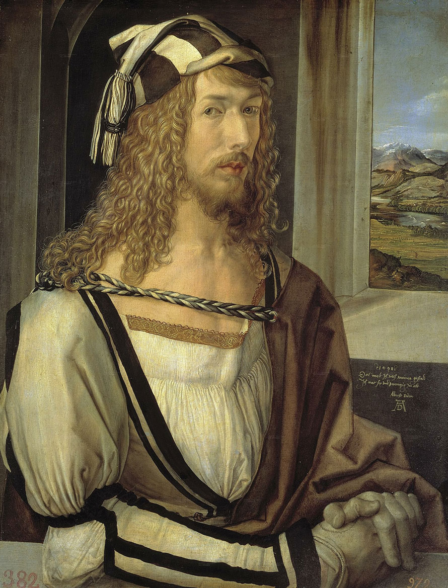丢勒 1498年《自画像》
