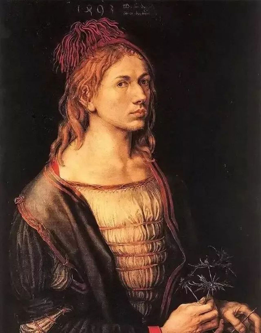 丢勒 1493年 《自画像》