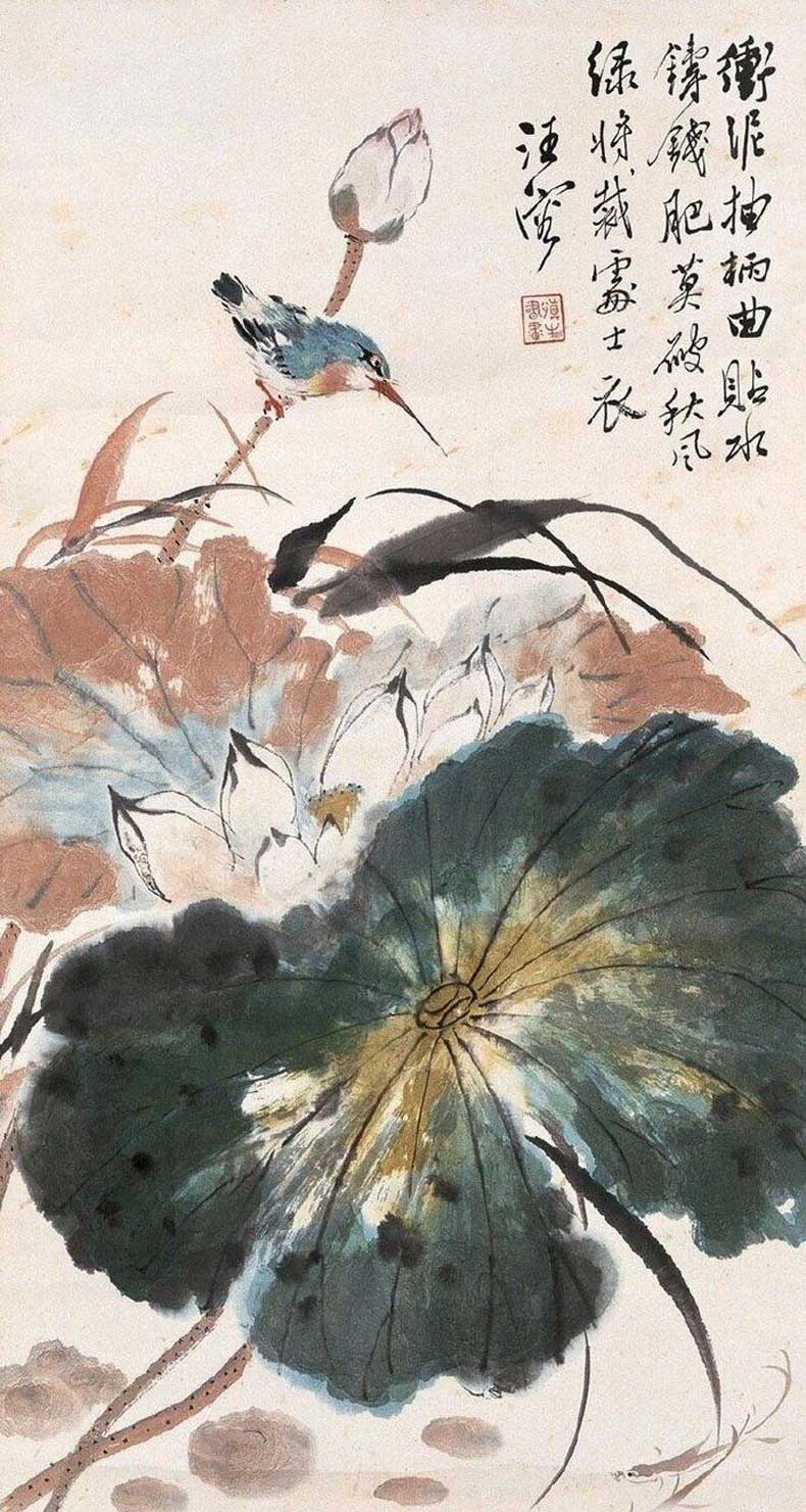 汪慎生花鸟画作品欣赏