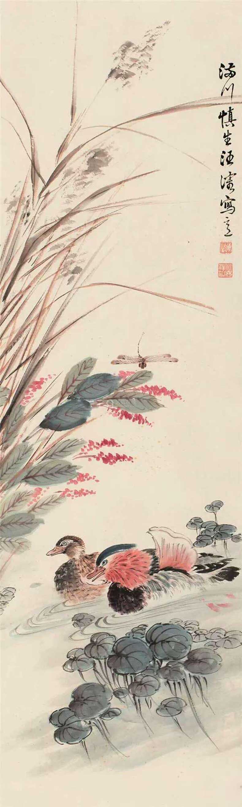 汪慎生花鸟画作品欣赏