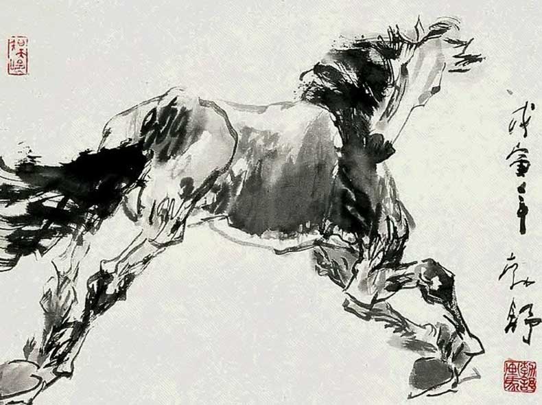 刘勃舒画马作品欣赏