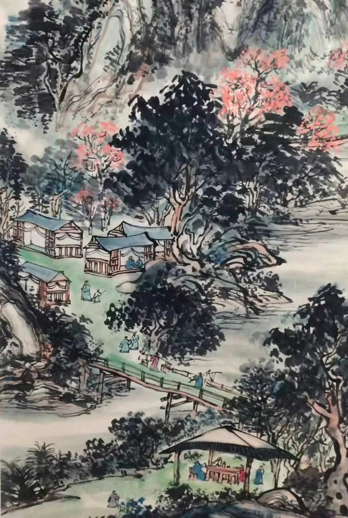 黄宾虹作品《潭渡幽居图》,至尊力作-名人字画网